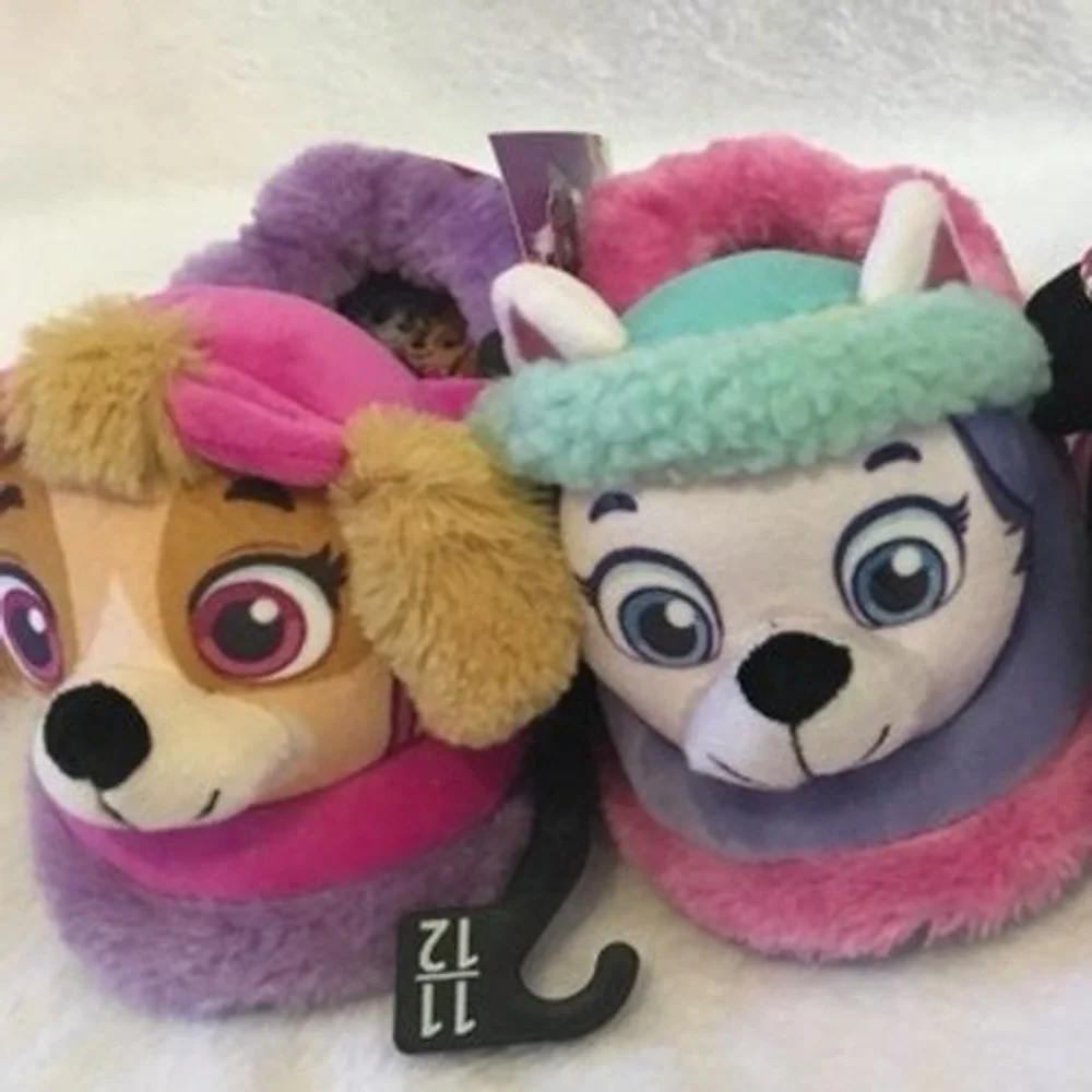 PAW PATROL Girls slippers size‎ 7/8 NWT